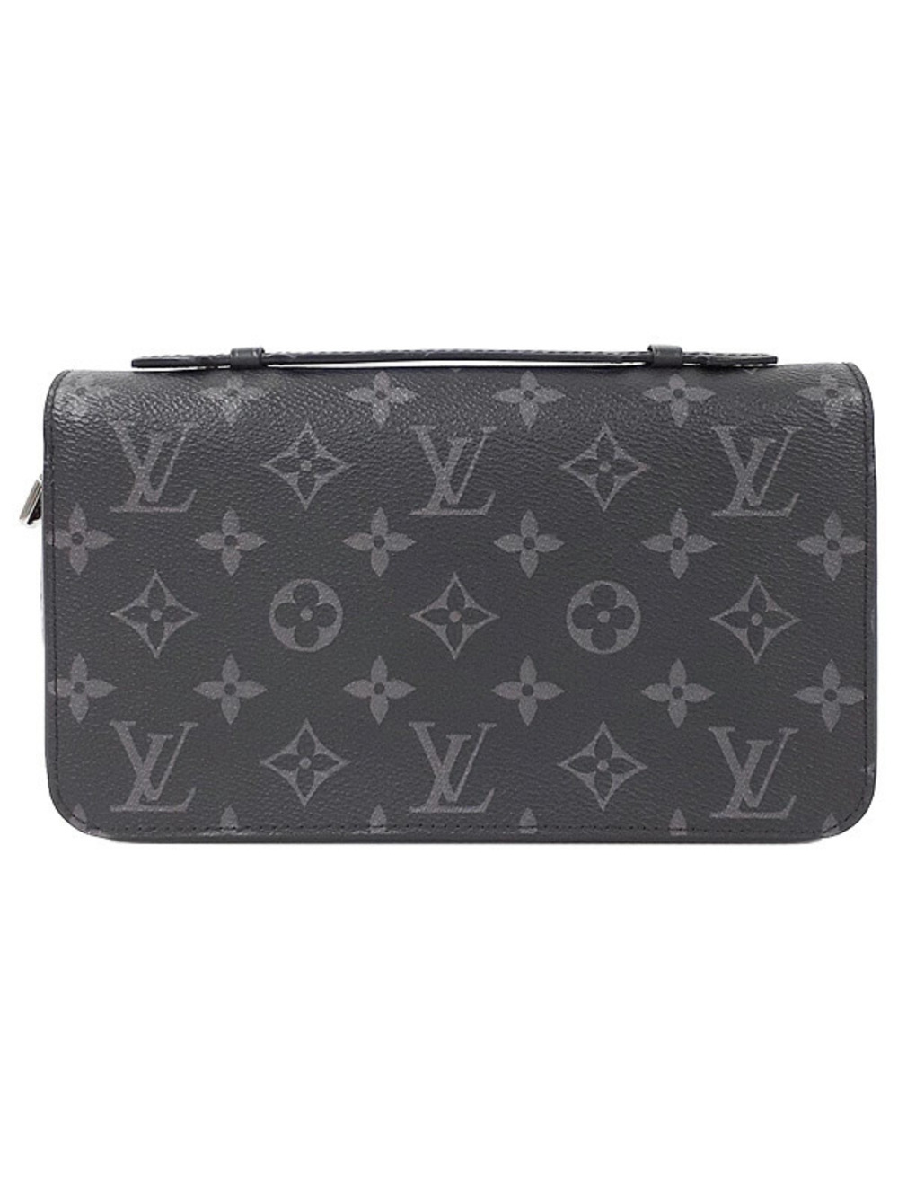 Louis Vuitton Monogram Eclipse Black Zippy Round Zipper Long Wallet